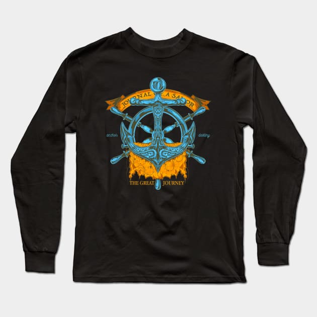 Anchor Long Sleeve T-Shirt by Dojaja